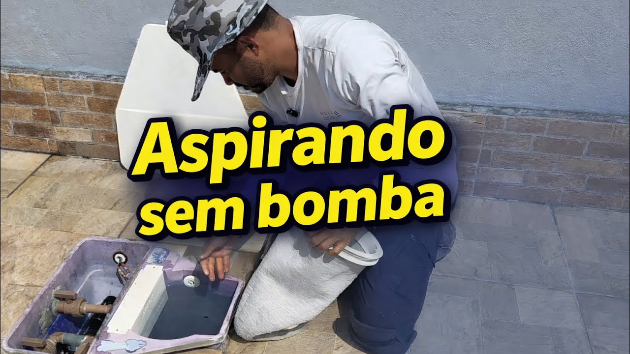 Como LIMPAR piscina IGUI SPLASH - aspirei sem usar a bomba