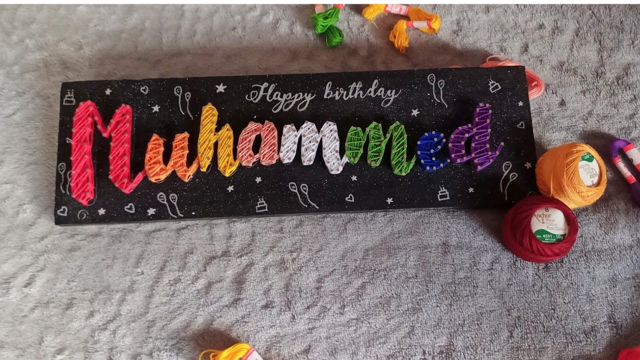 String art /trending birthday gift/how to make string art #habiscrafts