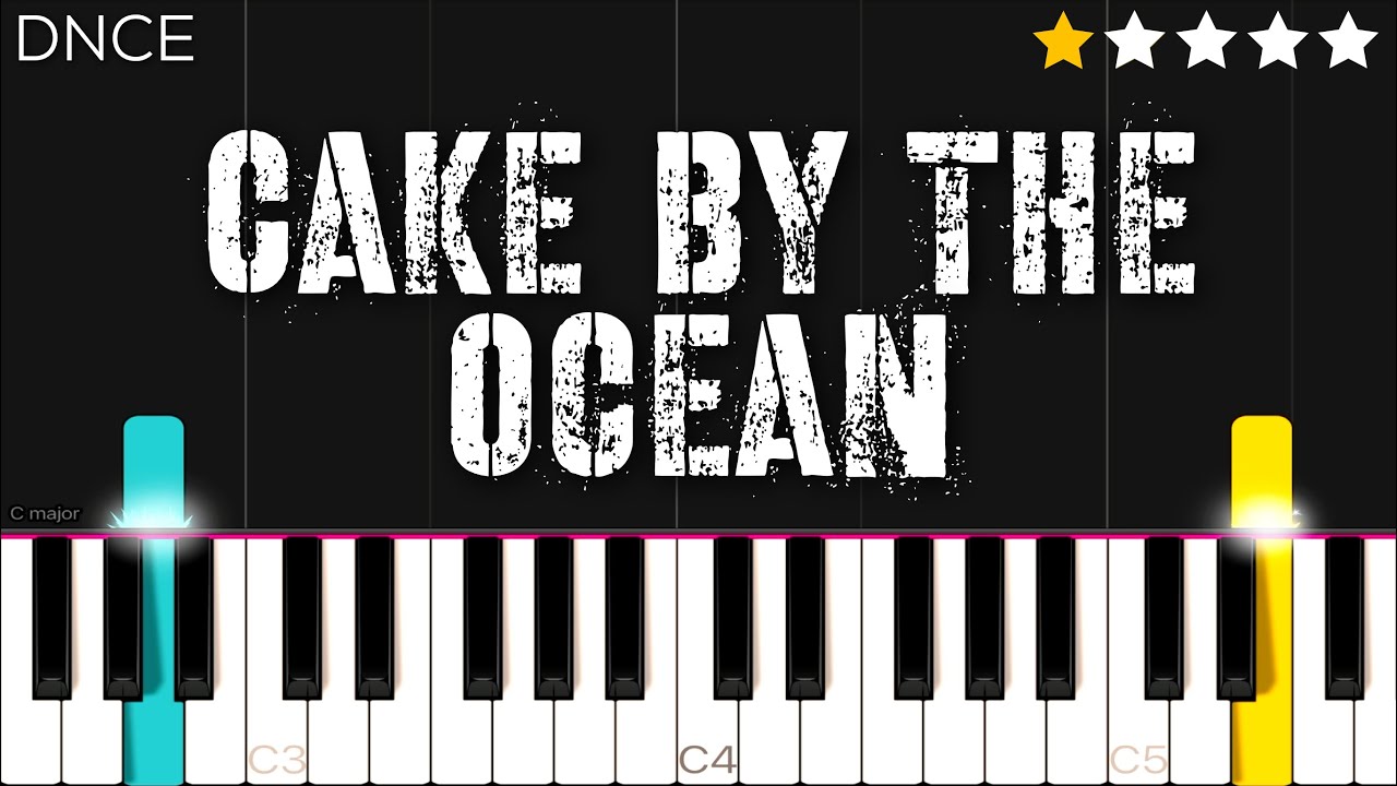 DNCE - Cake By The Ocean | EASY Piano Tutorial