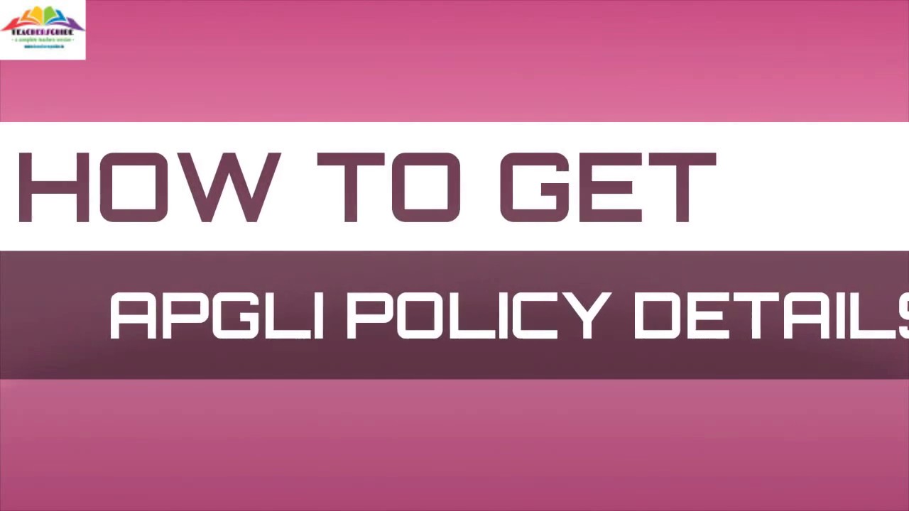 HOW TO GET APGLI DETAILS