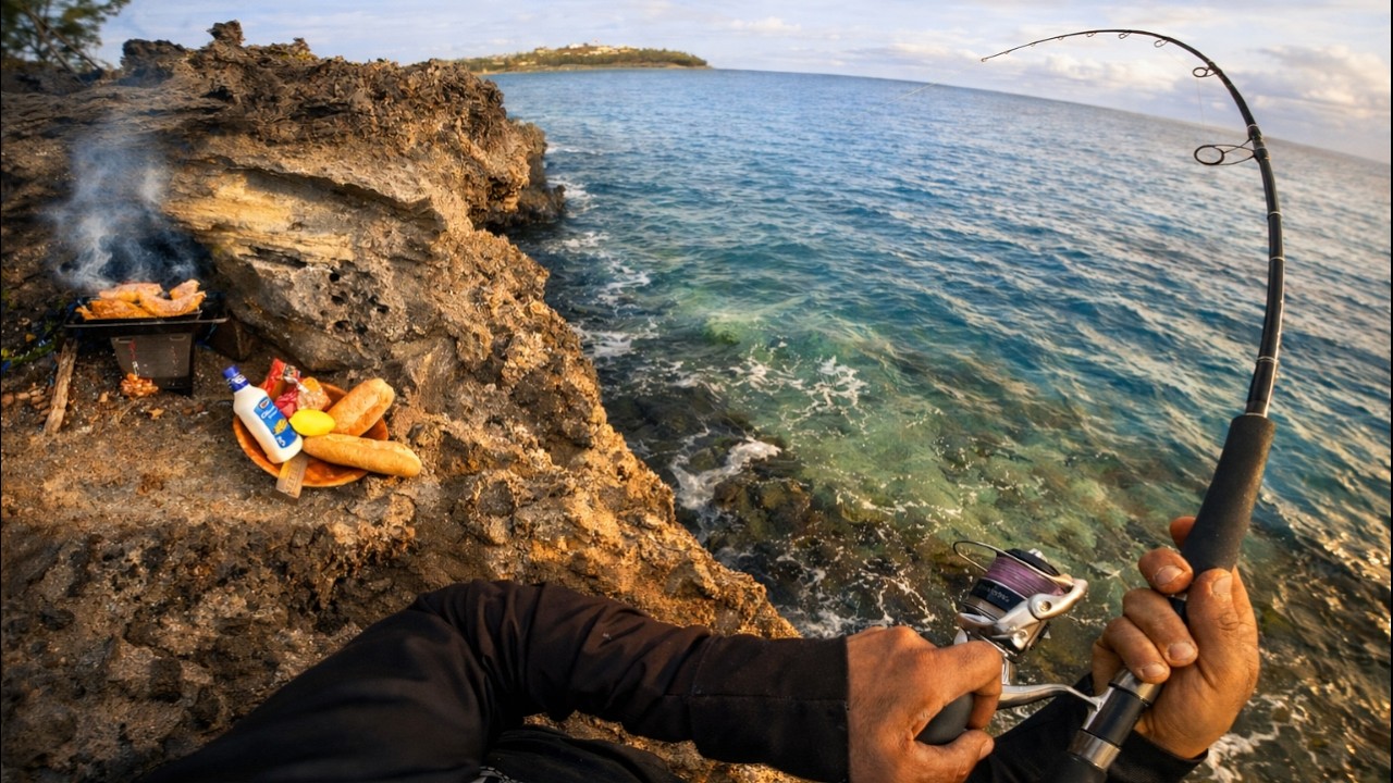 🔥 SOLO Fishing – Caught It. Cleaned It. Cooked It. On the Edge