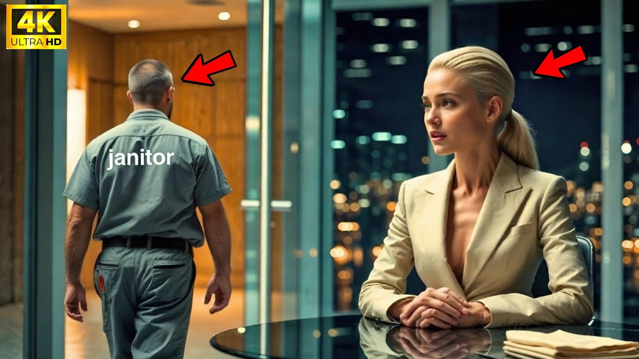 Single Dad Janitor Handed Her a Napkin in Silence — What She Read Changed Her Billion-Dollar World