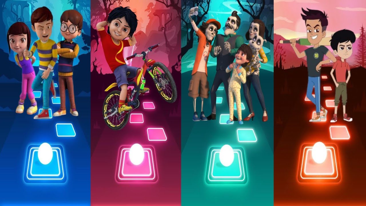 Rudra Vs Shiva Vs Pinaki and Happy - The Bhoot Bandhus Vs Chikoo and Bunty - Tiles Hop EDM Rush