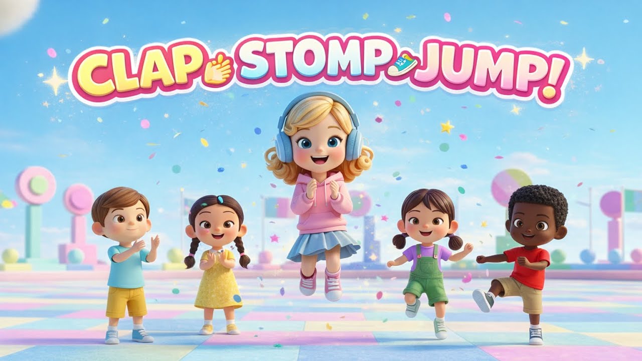 Clap Stomp Jump | Fun Movement Song for Kids
