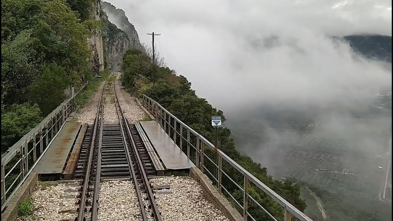 Magic Trachina - a CIWL wagon lit (1926) rear ride through clouds (21.03.2021) - [388]