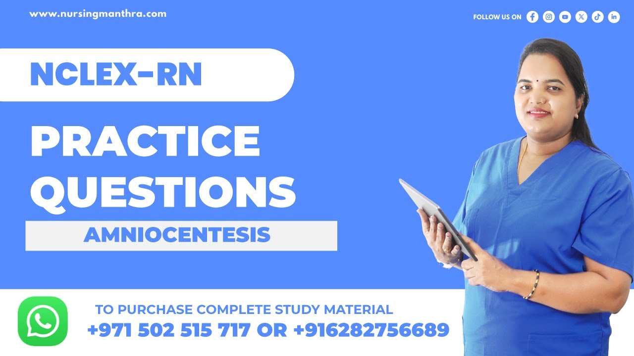 AMINOCENTESIS| NCLEX-RN Study material |Next Gen NCLEX questions