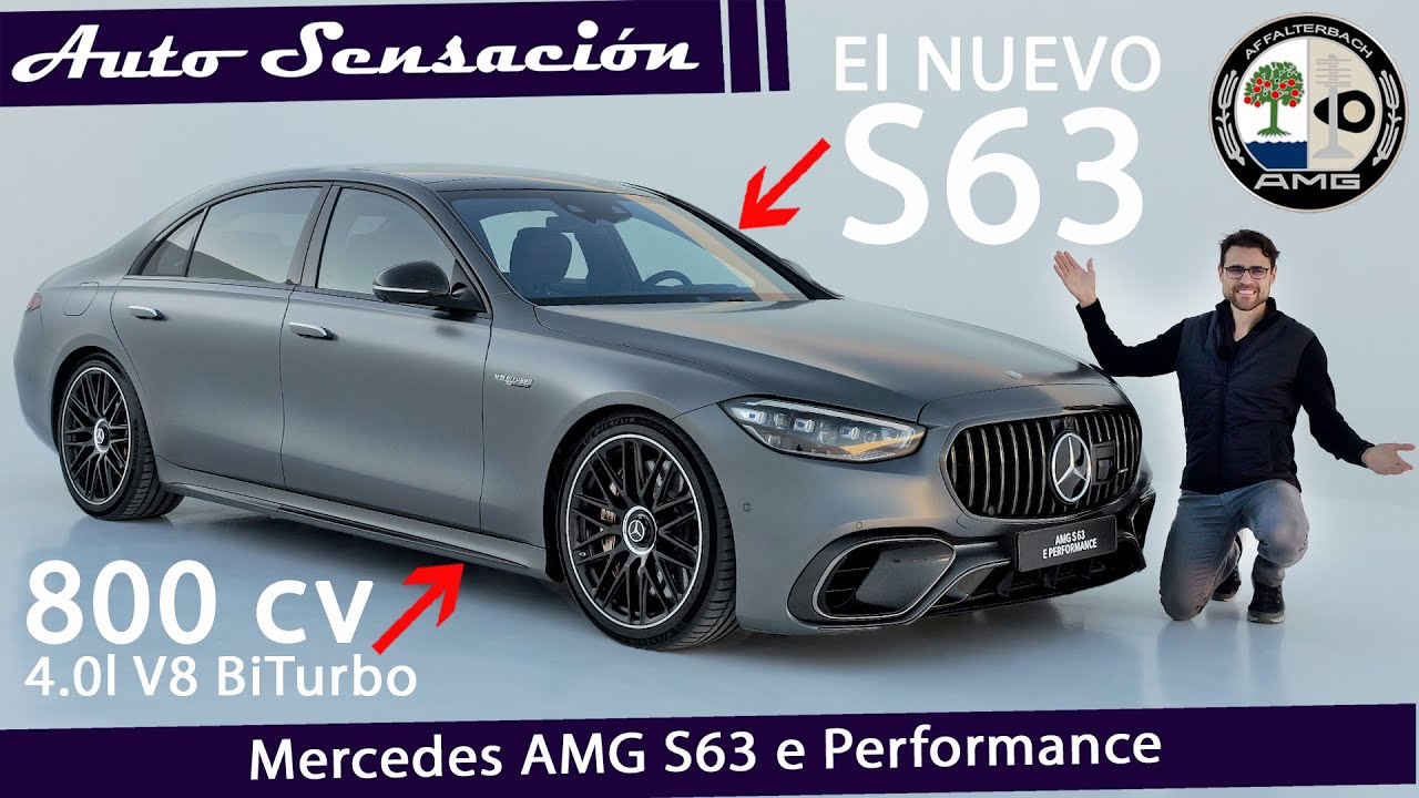 Presentación Mercedes AMG S63 e performace 2023 . El Clase S más potente de la Historia.