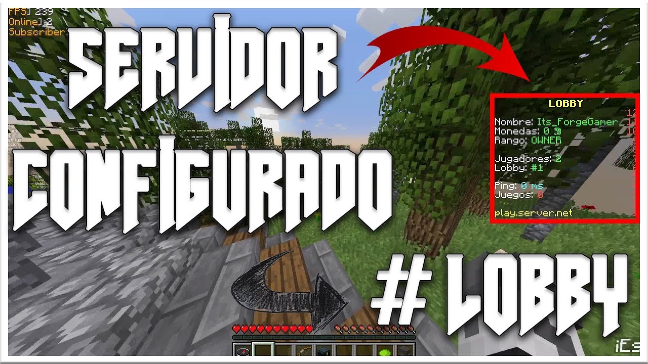 » SERVIDOR CONFIGURADO #LOBBY | ¡100% CUSTOMIZABLE! | LOBBY, HUB & SPAWN | DESCARGA FREE