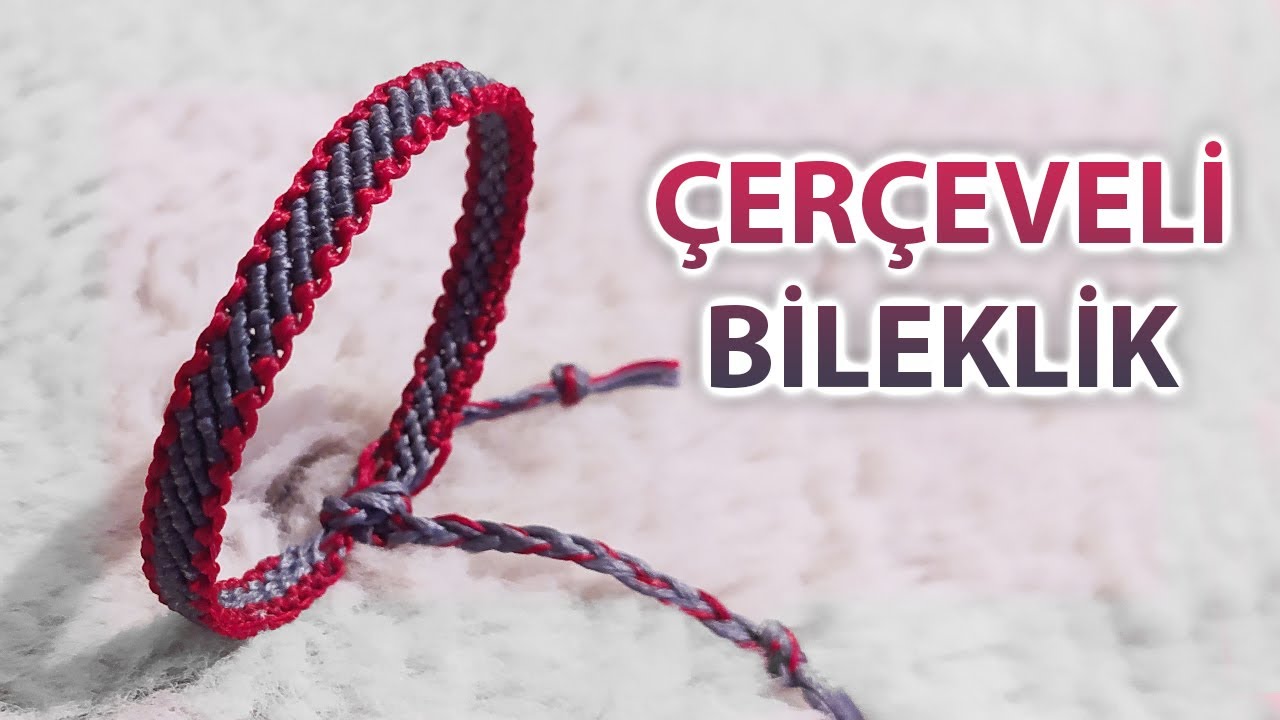 Çerçeveli Makrome Erkek Bileklik