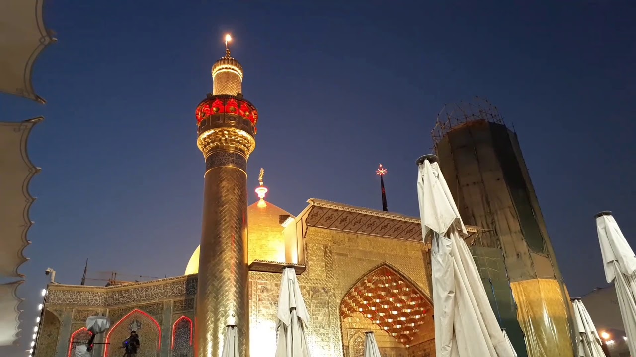 Azan e maghrib roza mola Ali najaf e Ashraf