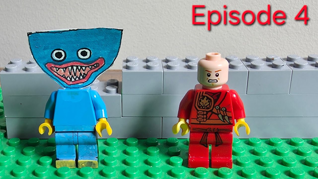 Huggy wuggy attacked me! Episode 4 Lego Poppy playtime 