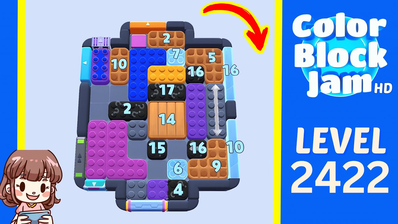 Color Block Jam Level 1512 (2422) Solution Walkthrough