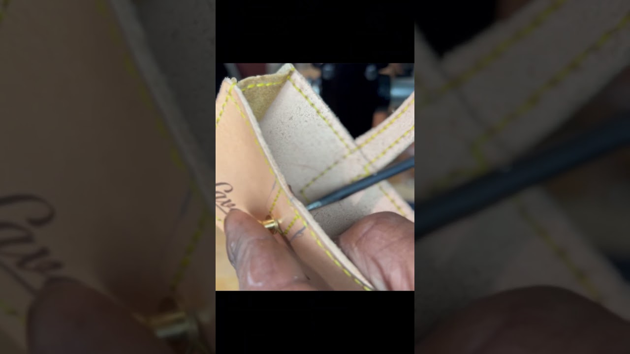 Watch me hand sew this mini card purse.