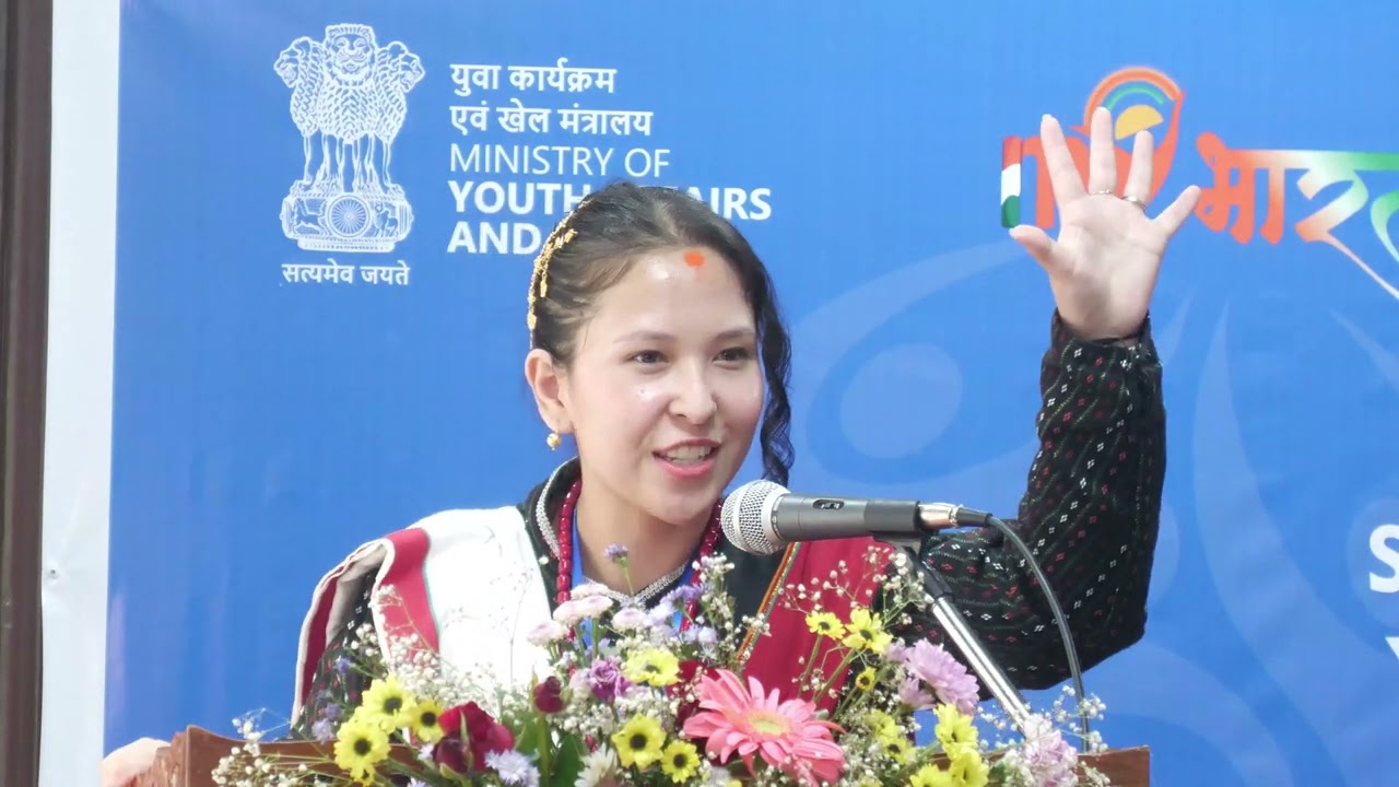 Stuti,Sikkim legislative Assembly winner|Viksit Bharat youth Parliament 2025 @yasministry @mybharat 