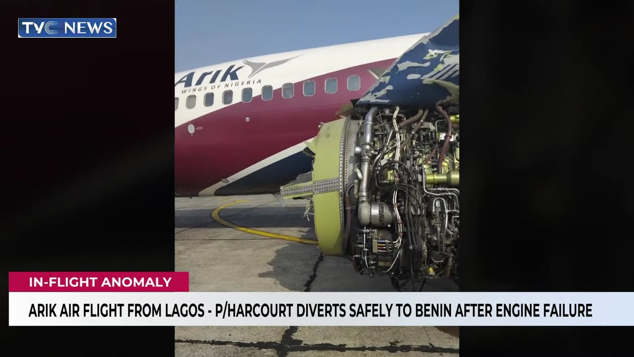 Arik Air Aircraft Diverts to Benin Over Engine Failure