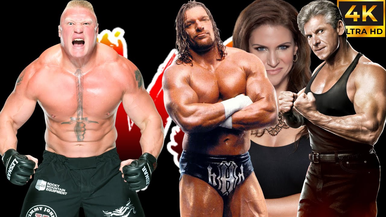 3 on 1 Brock lesnar vs (Mcmahon family) Stephanie,Vince WWE SmackDown! Here Comes the Pain 4K