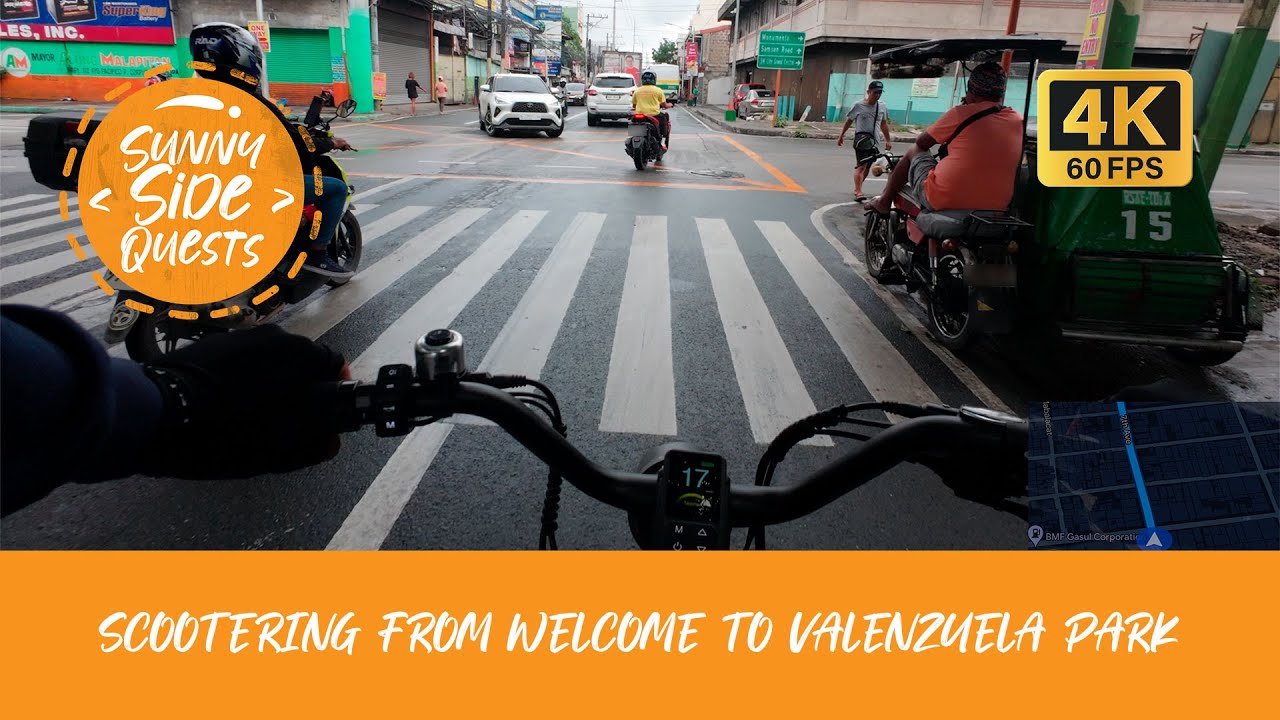 [4K60] Biking from Mabuhay Rotonda to Valenzuela City Park