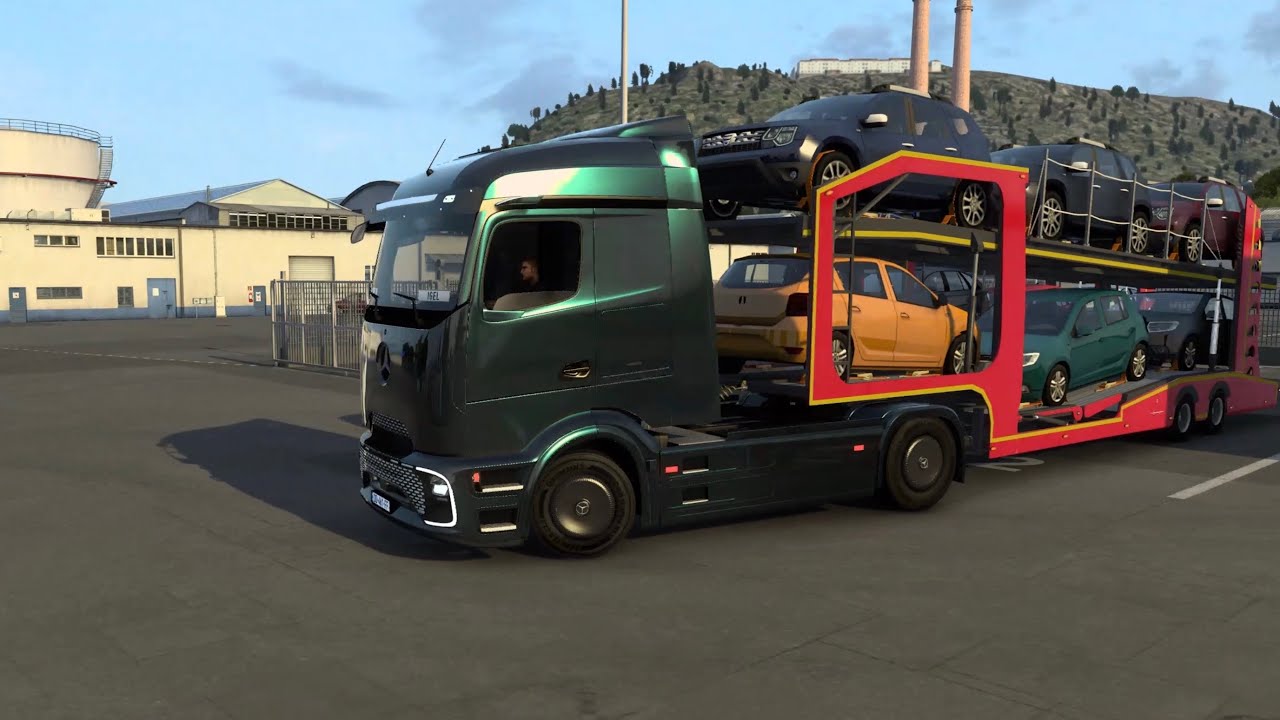 ETS2 (1.56) Italien Tour 05 - eActros MP6 (Mod) von Cassion nach Cagliari (152km)