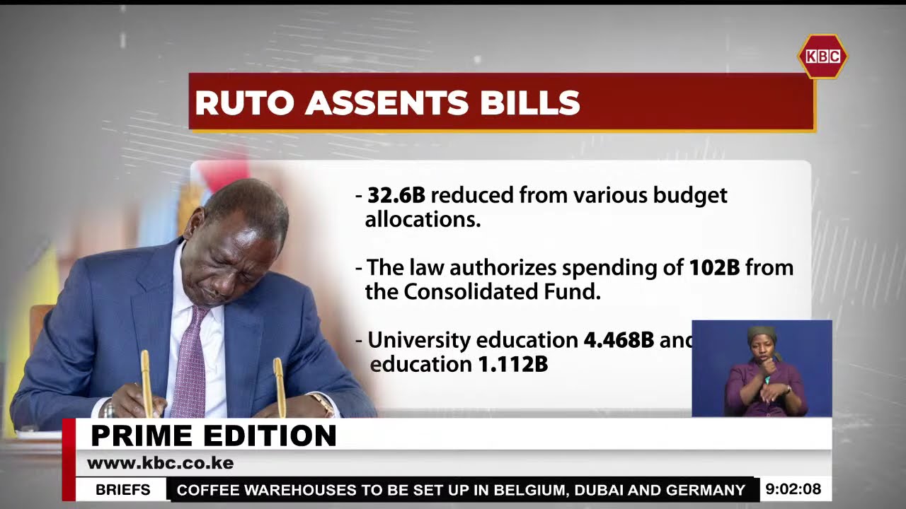 President Ruto signs into law Supplementary Appropriation Bill 2024