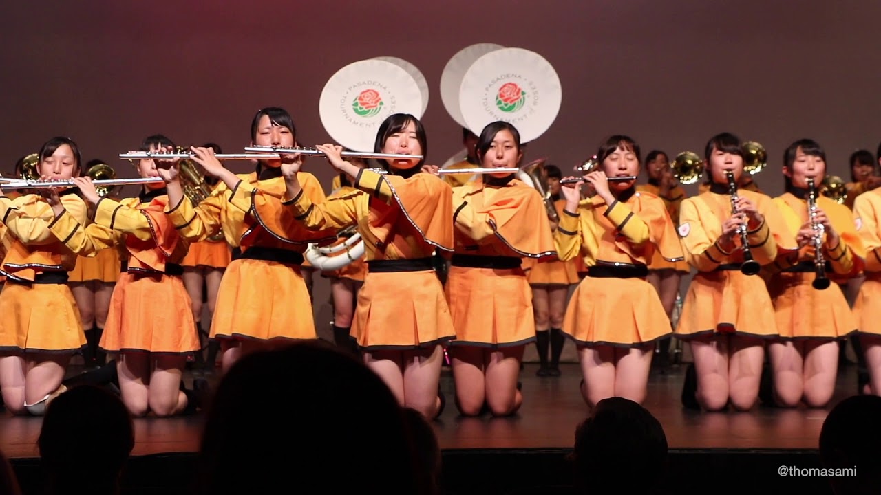 京都橘高等高校吹奏楽部 Kyoto Tachibana Marching Band Green Band Festival-Stage Marching Show, January 2, 2018