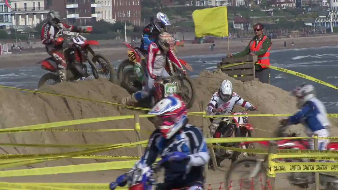 Weymouth Beach Race ... Beach MotoX at it's best