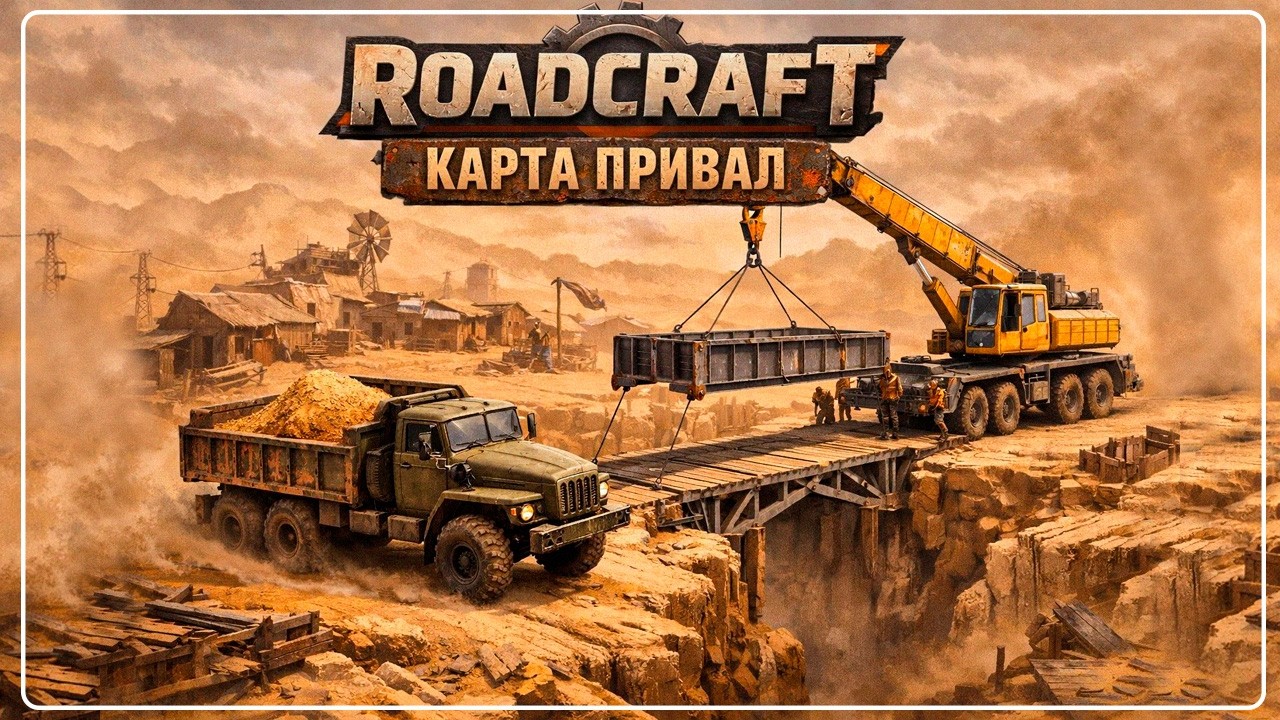 ROADCRAFT КАРТА ПРИВАЛ ПЕСОК ВО ВСЕХ ЩЕЛЯХ \ ПОЛНОЕ ПРОХОЖДЕНИЕ  №17