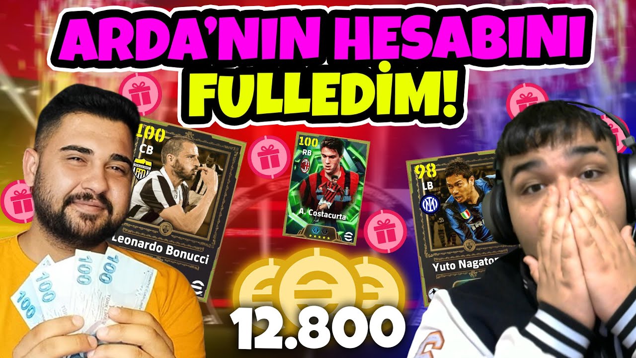 ARDA'YA SÜPRİZ! 🎉 HESABINA 12.800 MC YÜKLEYİP FULLEDİM! 🎁 ÇOK MUTLU OLDU! eFootball Mobile 2026