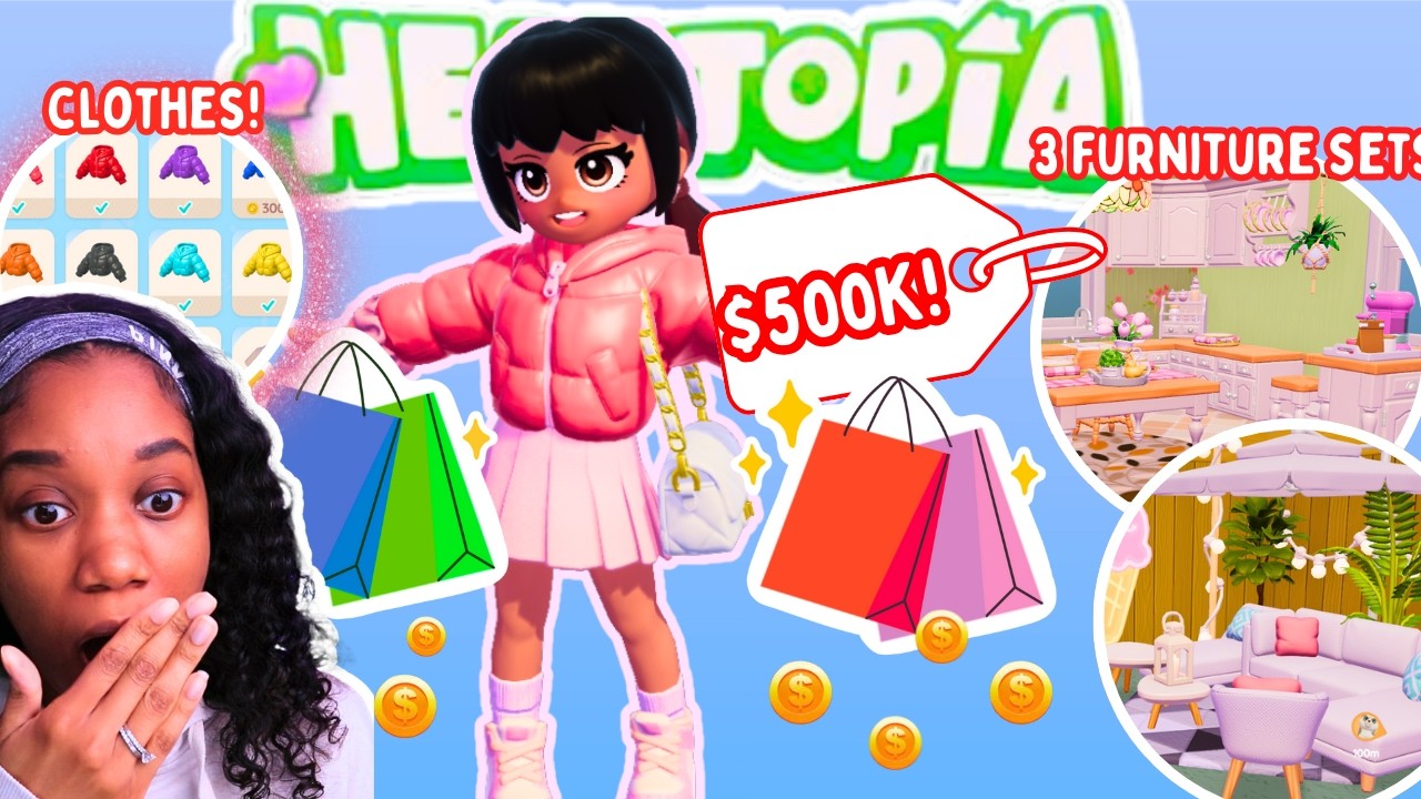 My BIGGEST Shopping Spree in Heartopia! (Over 500K Coins!)💰
