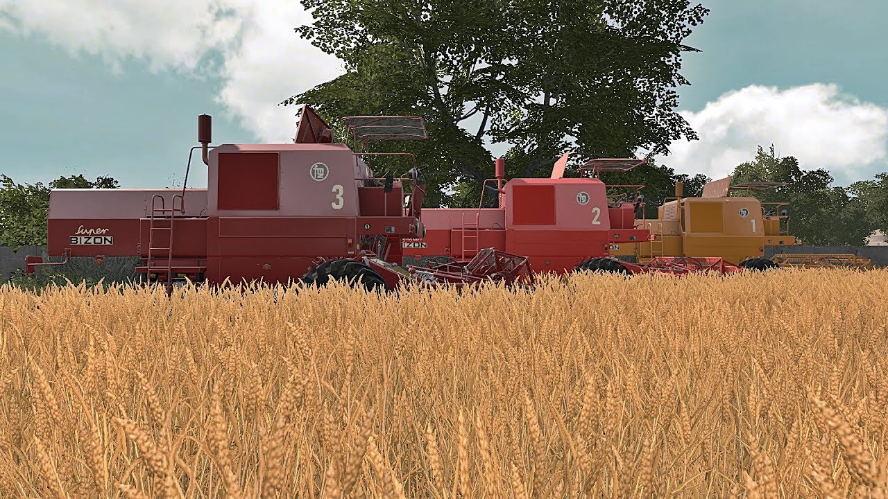Farming Simulator 17 Żniwa w PGR Śliwno Polskie Maszyny Bizon Ursus