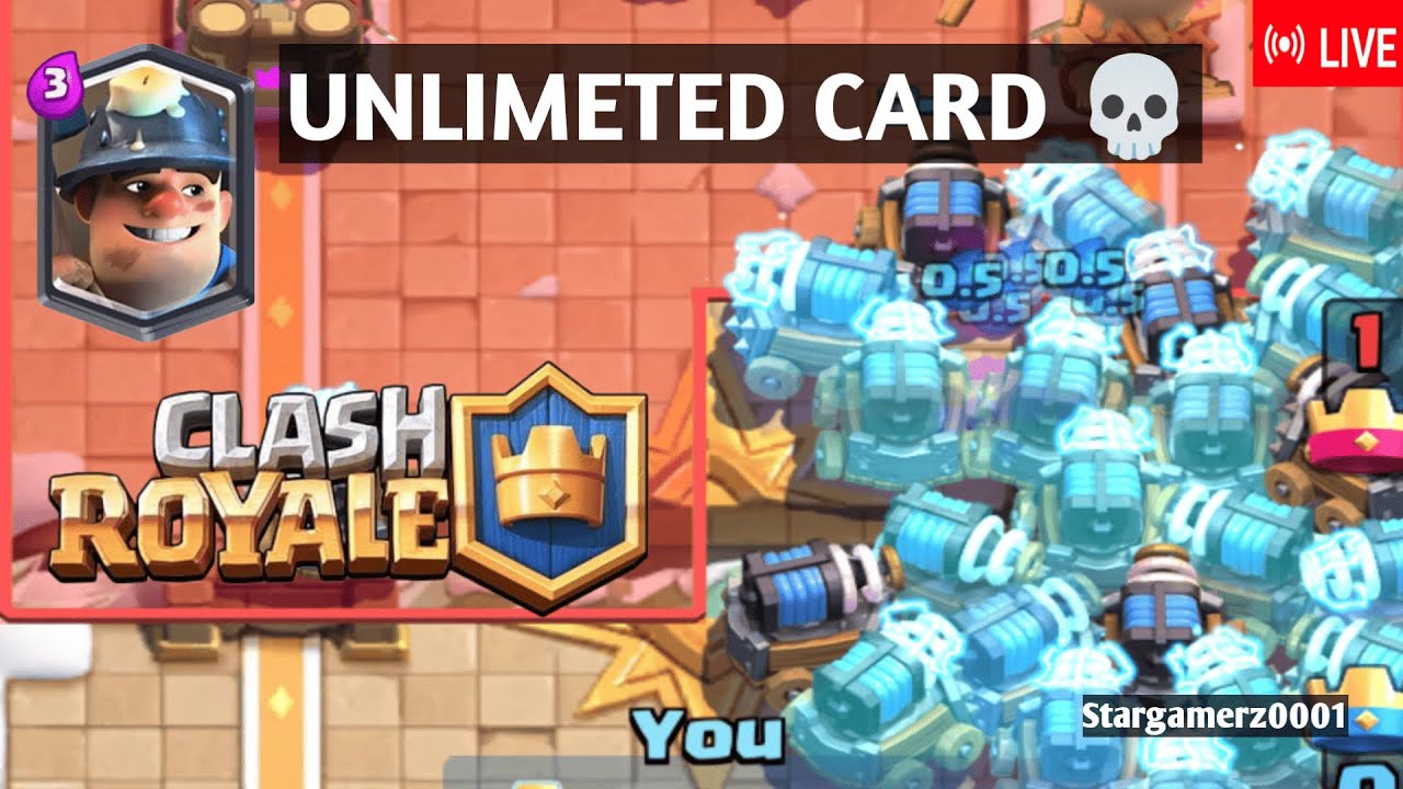 Unlimited Card | Clash Royale Live| Stream 2[Day22]#clashRoyale
