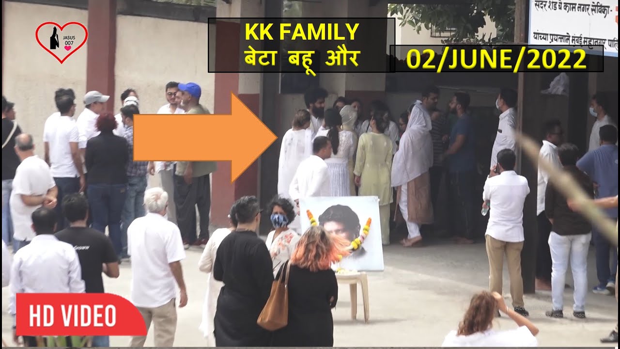Singer KK Son Nakul Kunnath & Wife Jyothy Krishna CRYING ANTIM YATRA