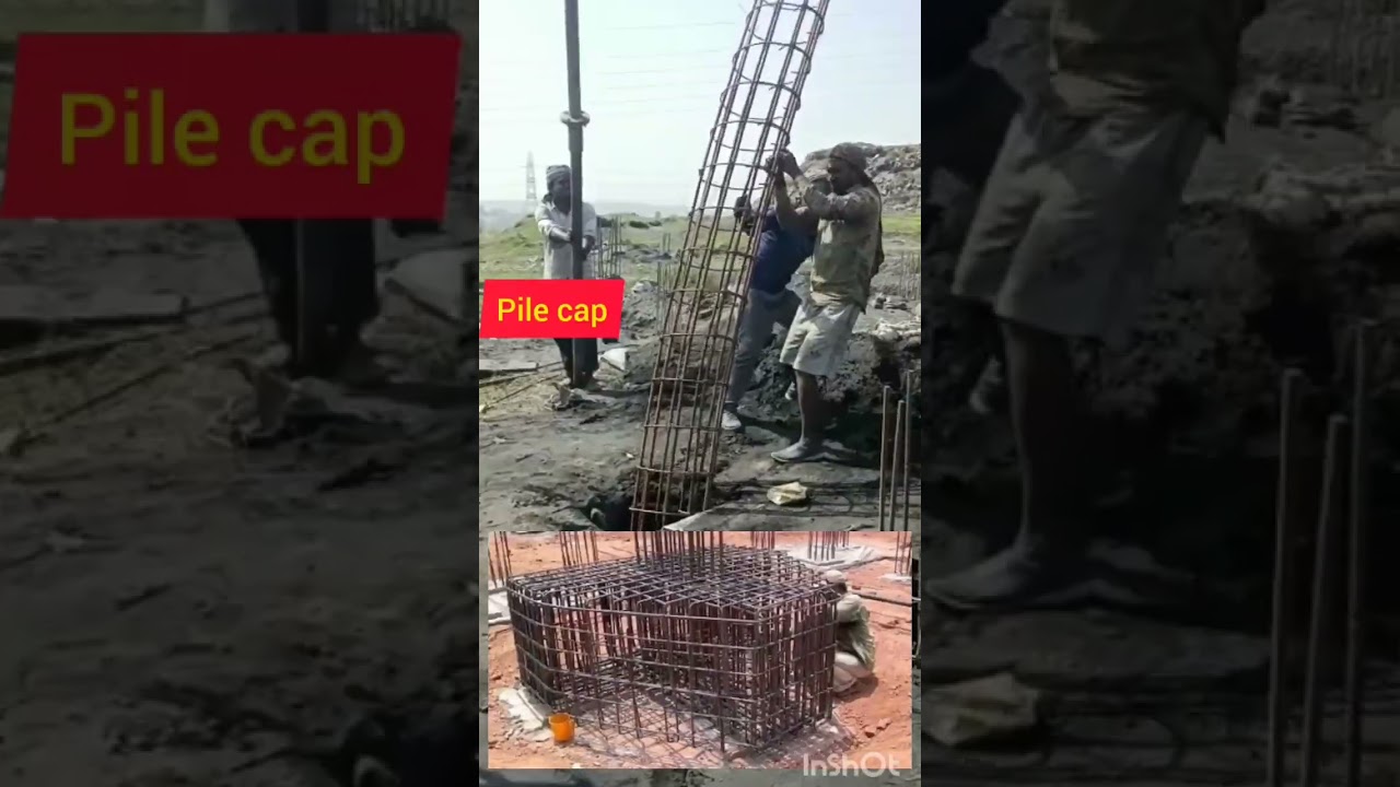 Pile Foundation with cap #viral #civilengineering #video