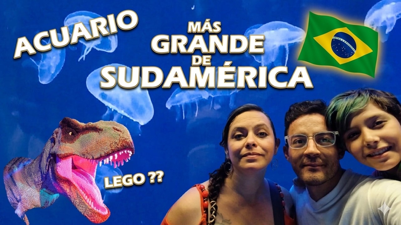 INCREÍBLE DIA EN RIO DE JANEIRO - AquaRio, Jurásic Park LEGO, Zoológico - DÍA ÉPICO