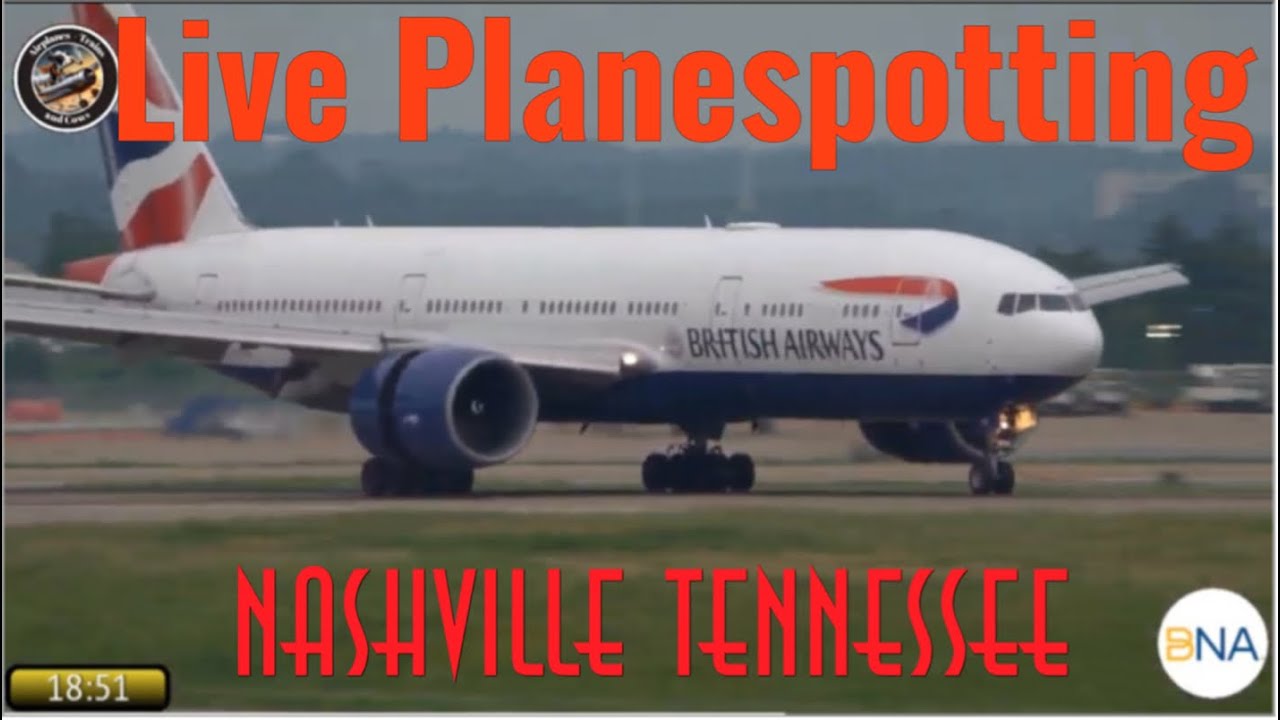 Live Planespotting from Nashville International Airport (BNA)
