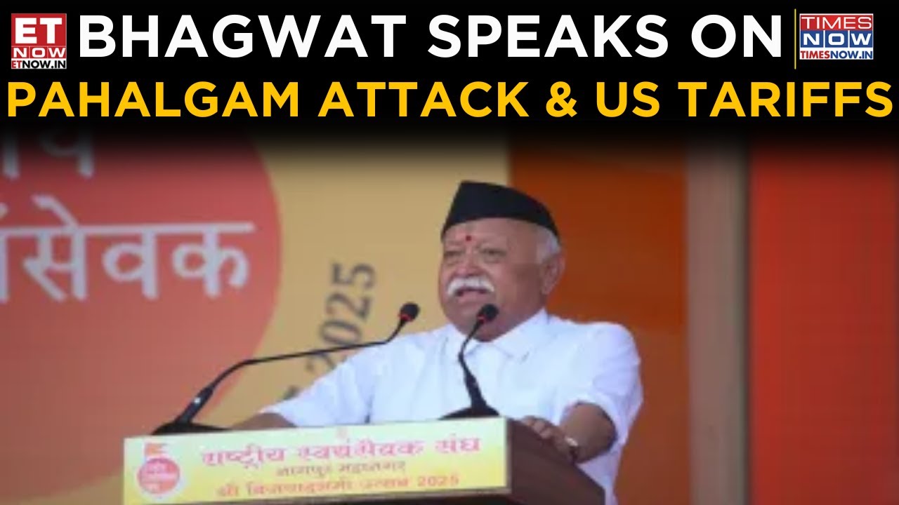 Mohan Bhagwat Highlights Pahalgam Attack, US Tariffs & More In Full Vijayadashami Speech At Nagpur