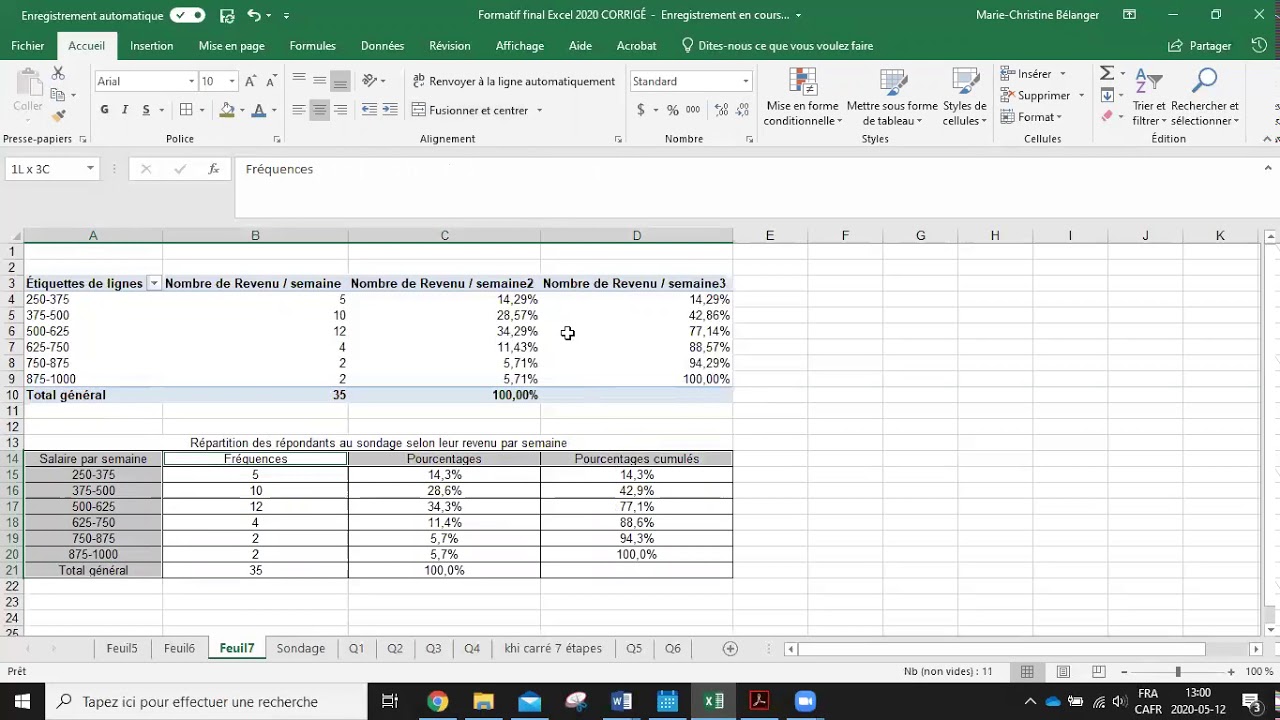 MQ: Révision Excel Q3