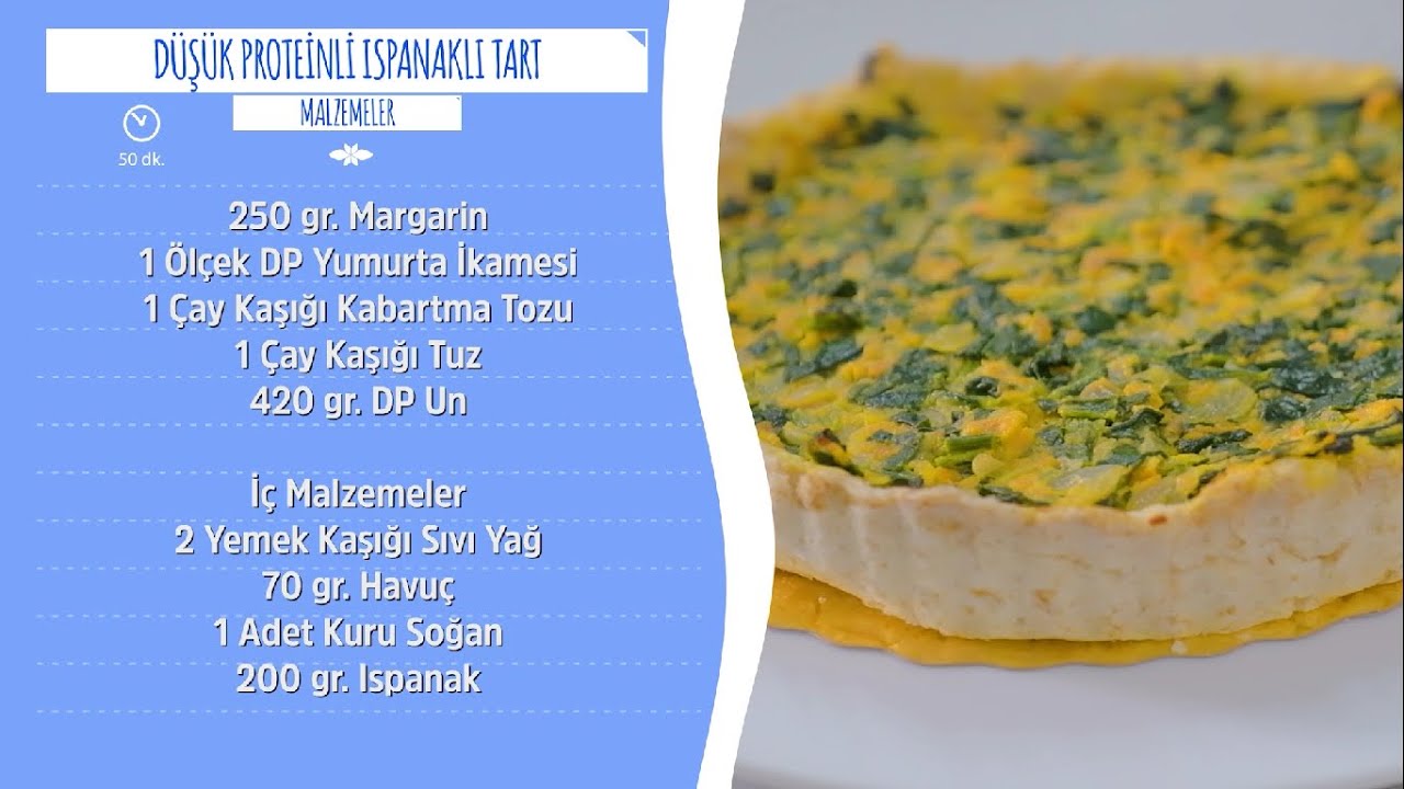 DP Ispanaklı Tart Tarifi - PKU Aile Derneği & Vitaflo