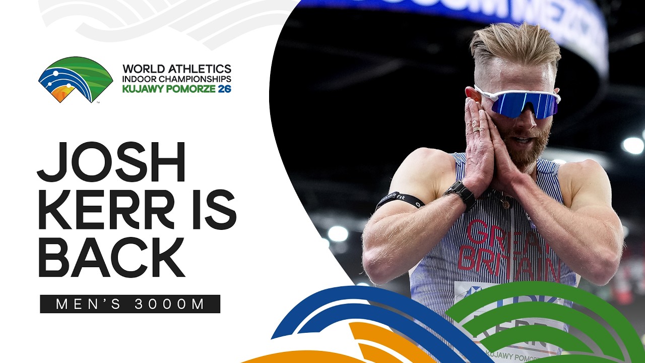 Josh Kerr takes back his 3000m title ahead of Hocker | World Indoor Championships Toruń 26