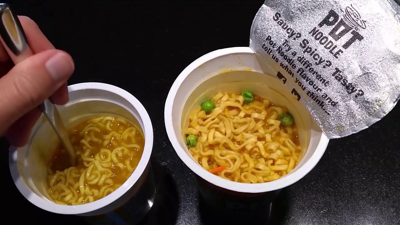 TASTE TEST: Pot Noodle Vs. Snack Noodle (Aldi) Curry Head-to-Head Review