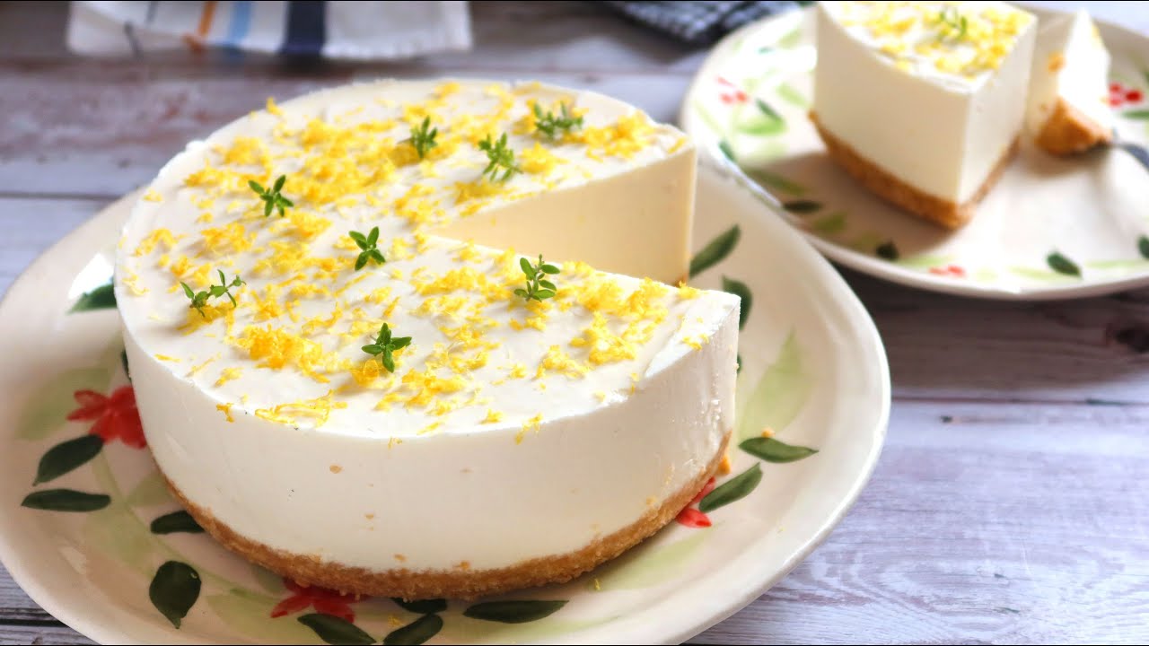 Tarta mousse de lim&oacute;n. MUY F&Aacute;CIL