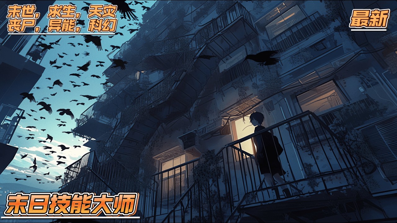 《末日技能大师》末日降临，陈浩觉醒从抖音学习技能的学习系统，且看他如何从单打独斗，到遇见同伴，建立据点，发展科技，并最终在末日废土中建立起一股让人无法忽视的势力。