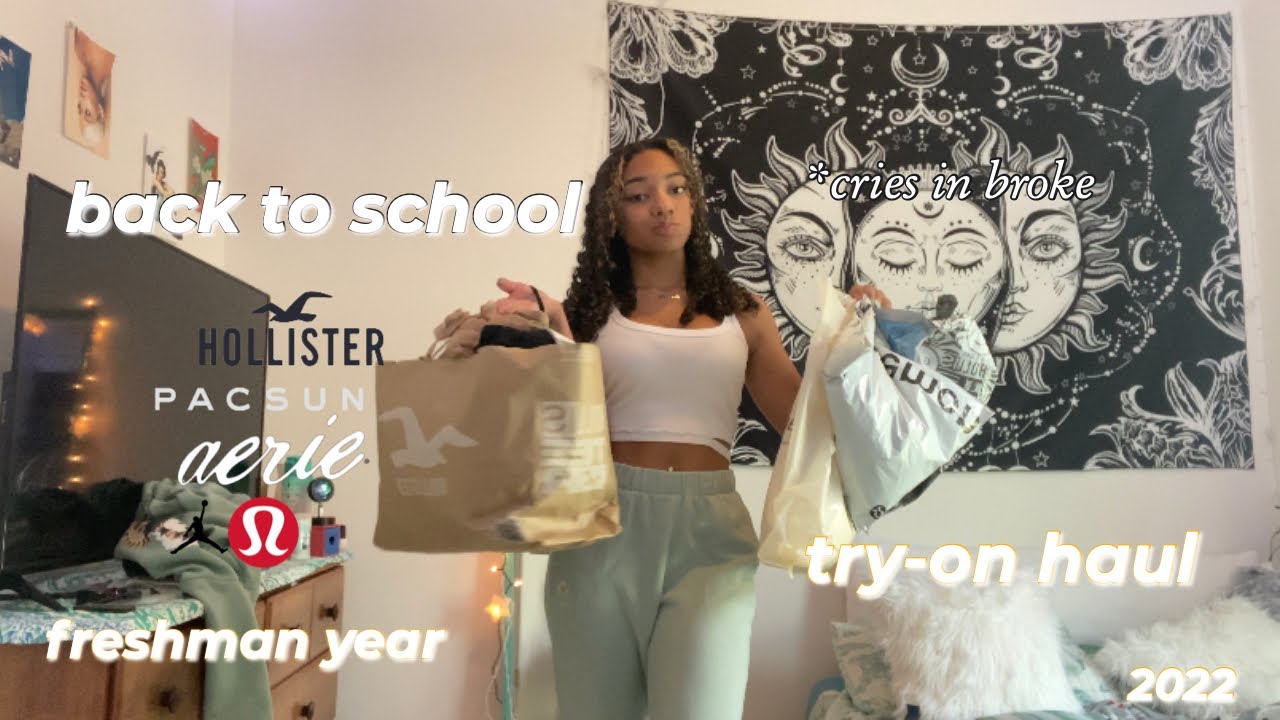 back to school clothing try-on haul *freshman year* | Sierra Nichole