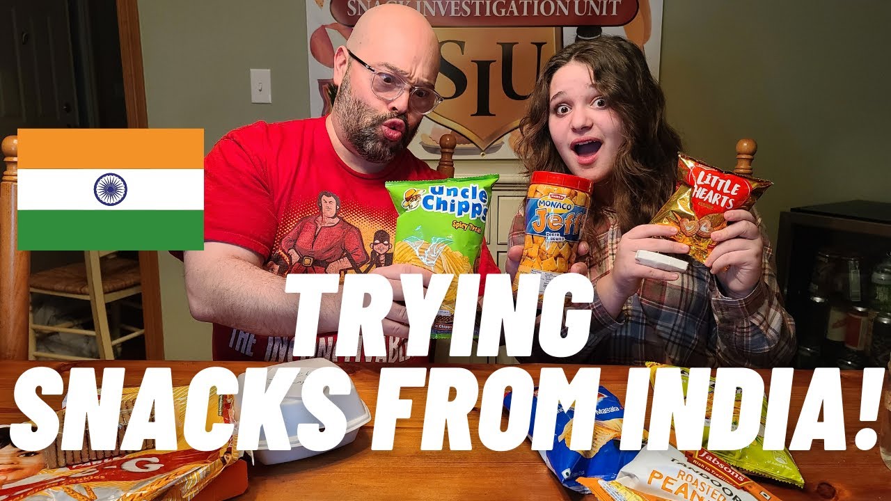 AMERICAN FAMILY TRYING INDIAN SNACKS 🇮🇳! We try lots of Indian snacks for the 1st time!