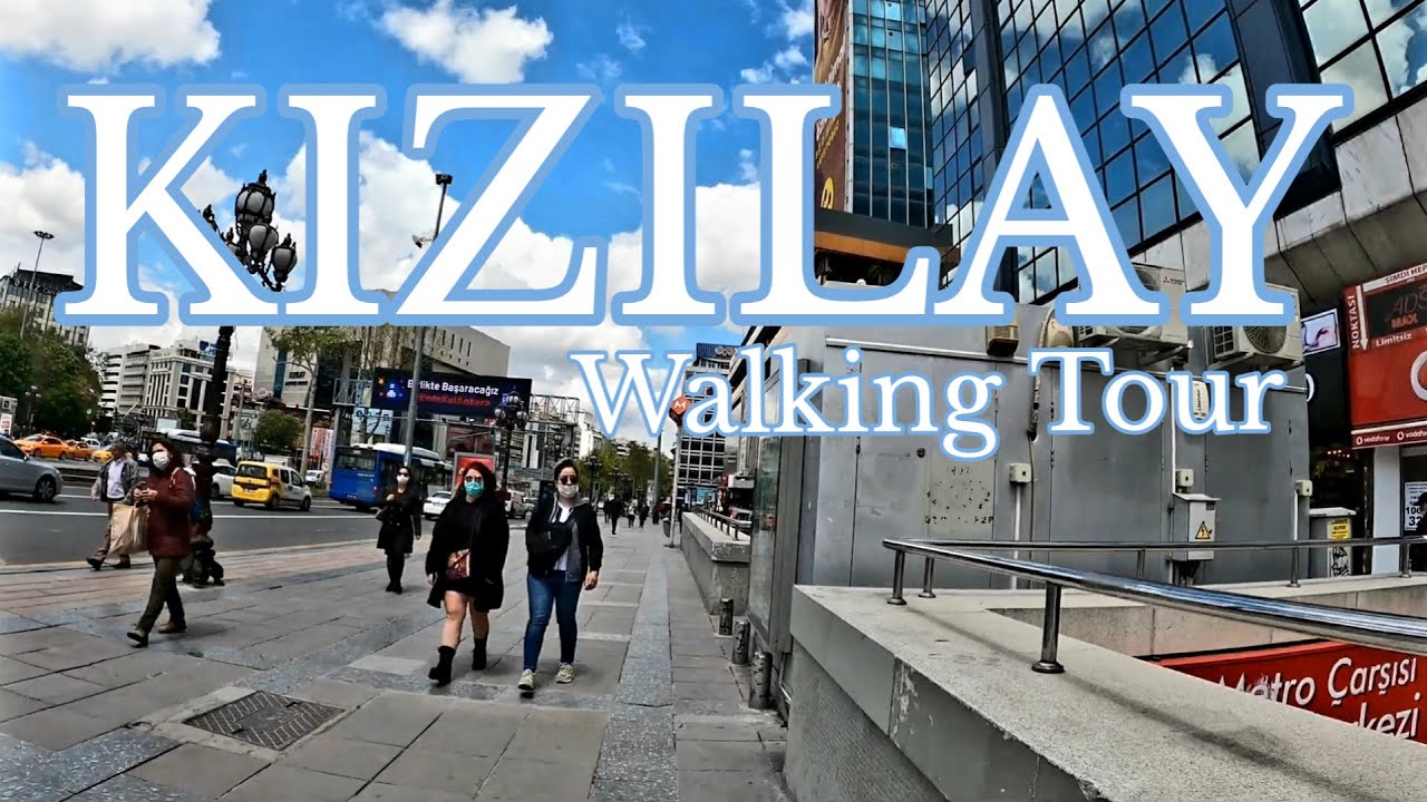 Walk in Ankara Kızılay Squre During COVİD-19 [4K]