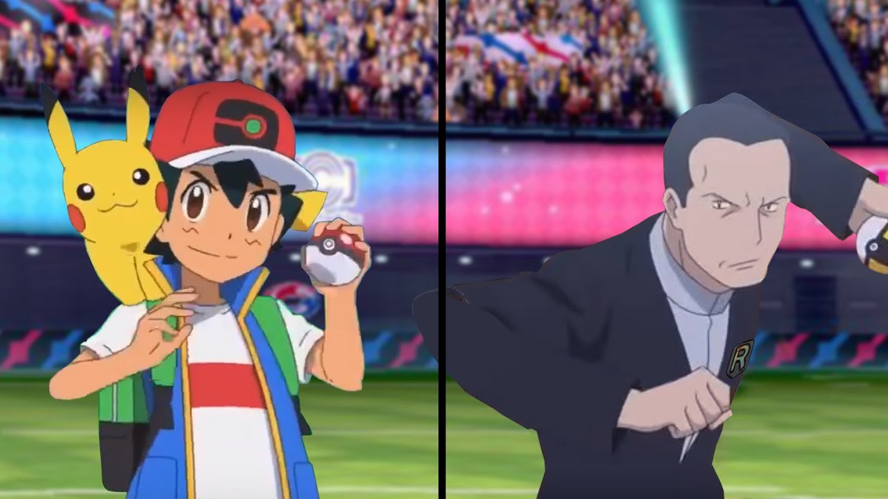 Pokemon Characters Battle: Ash Vs Giovanni (Team Rocket Unleash)