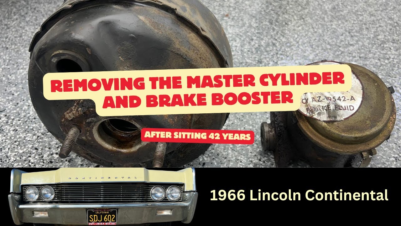 1966 Lincoln Continental | Removing the Master Cylinder & Brake Booster