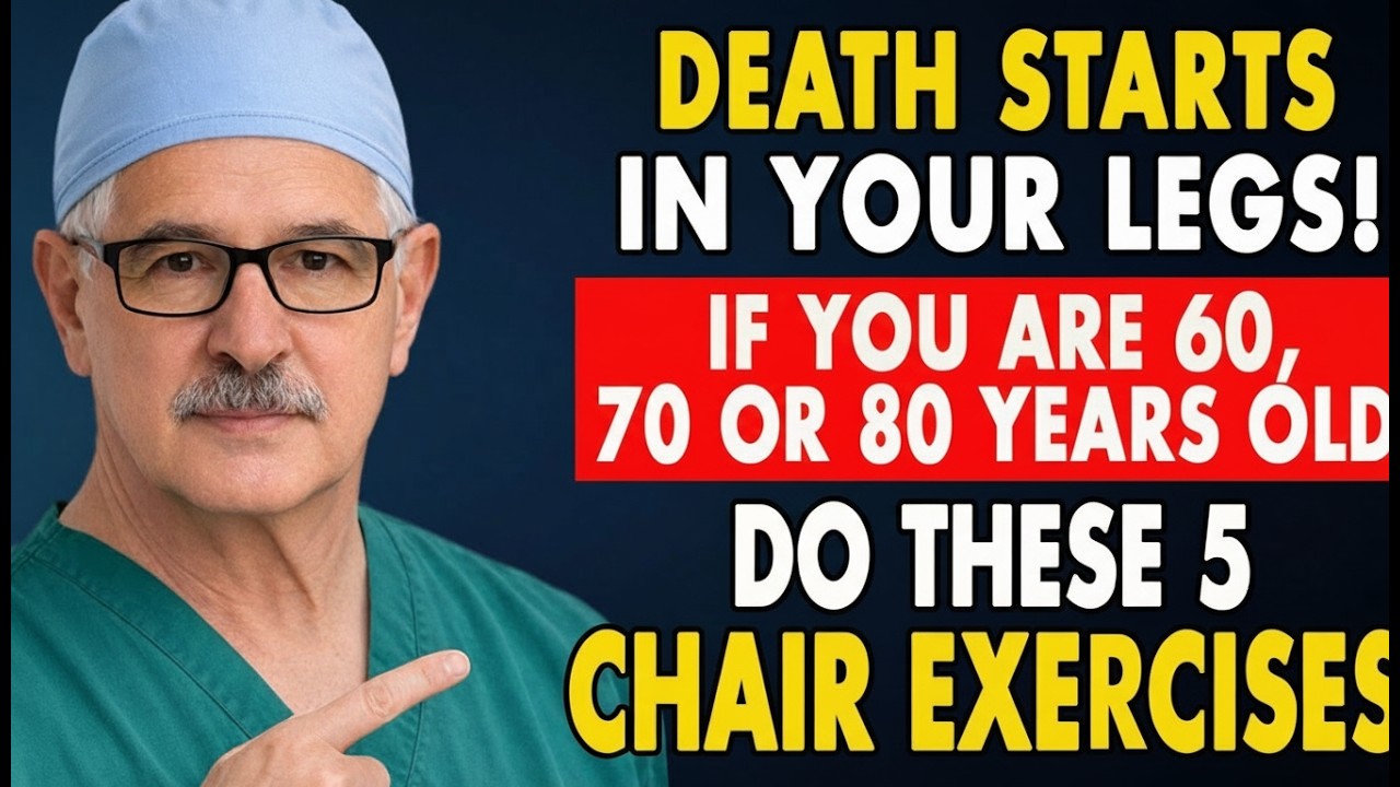 WARNING! Your Legs WEAKEN First! Do These 5 Chair Exercises to Strengthen Them | Senior Health