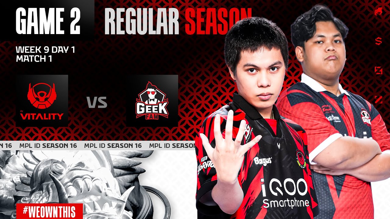 BIGETRON BY VITALITY vs GEEK FAM ID | Regular Season Week 9 Day 1 | Game 2 | #MPLIDS16