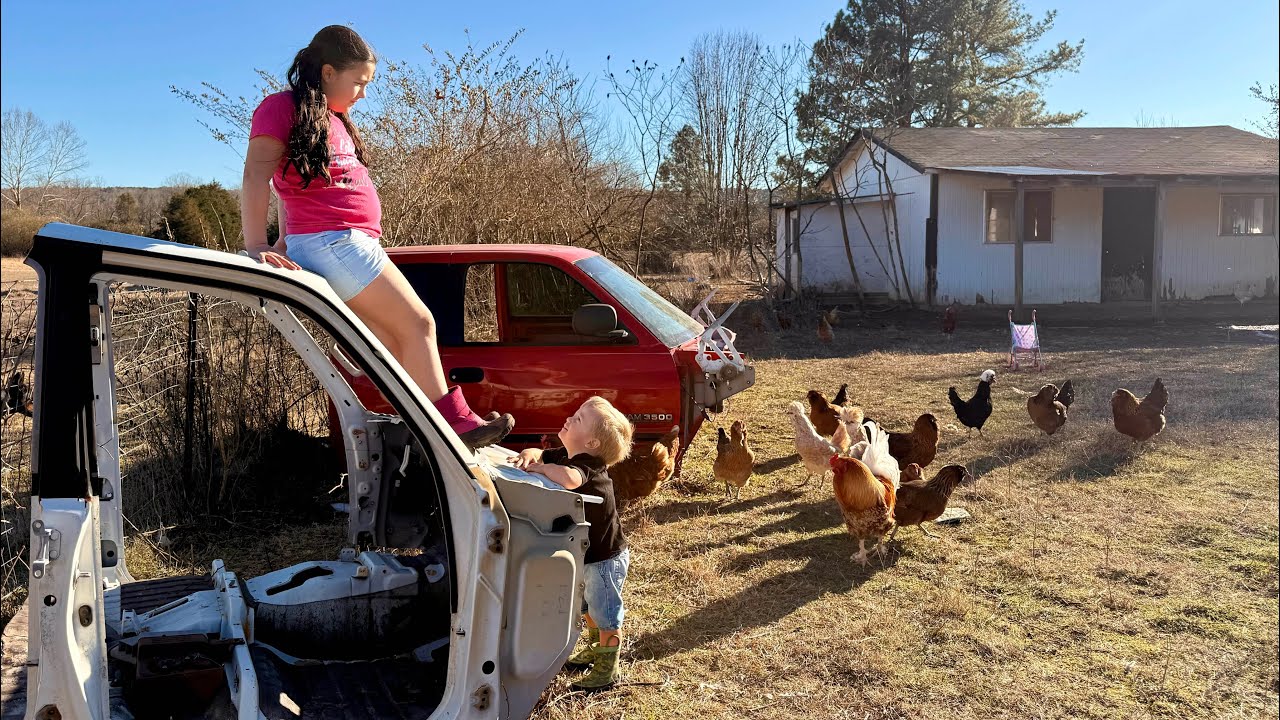 Farm Chores, Kids Being Kids, Country Life