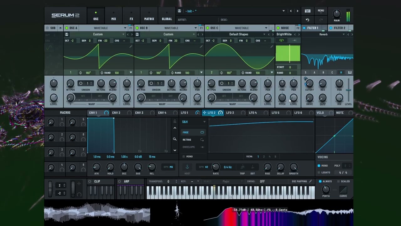 DNB style REESE basses in Serum 2